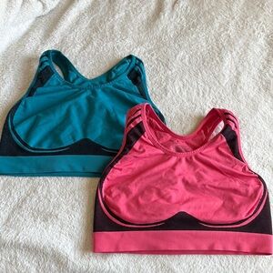 Lane Bryant Pink and Teal Sports Bras